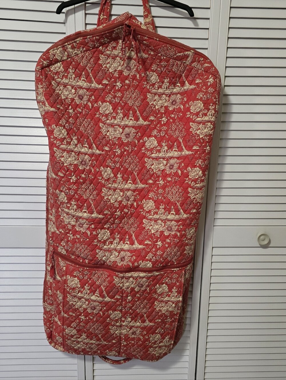SAMSONITE Country Provencal Design Garment Bag Cotton Orange